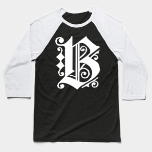 Silver Letter B Baseball T-Shirt